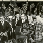 Then-Vice President George Herbert Walker Bush brought his 1988 campaign for the Presidency to LMU's campus.